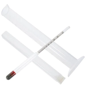 Alcohol Concentration Meter Hydrometer Test Tube Science Measuring Cylinder - Picture 1 of 12