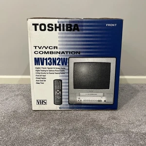 Toshiba MV13N2W 13" CRT TV / VCR Combo Retro Gaming NEW SEALED - Picture 1 of 6