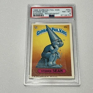 1986 Topps Garbage Pail Kids Series 3 OS3 STONED SEAN W/COPIRIGHT PSA 8 FREE SH - Picture 1 of 2