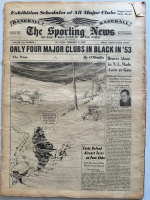 2/3/1954 The Sporting News - Joe DiMaggio y Marilyn Monroe casados Foto 1 de 3