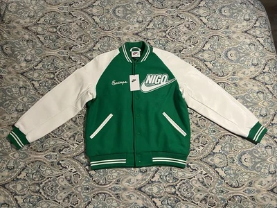 Nike x Nigo NRG Varsity куртка размер средний зеленый подлинный ограниченного тиража новый - Изображение 1 из 4