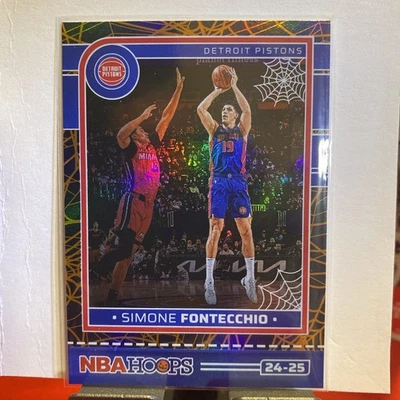 2024-25 Haunted Hoops Holo Web Sp Simone Fontecchio - Image 1 of 2