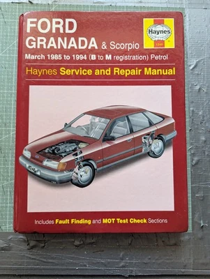 Ford Granada Mk3 & Scorpio (Petrol, 1985-1994) Haynes Workshop Manual - Image 1 of 4