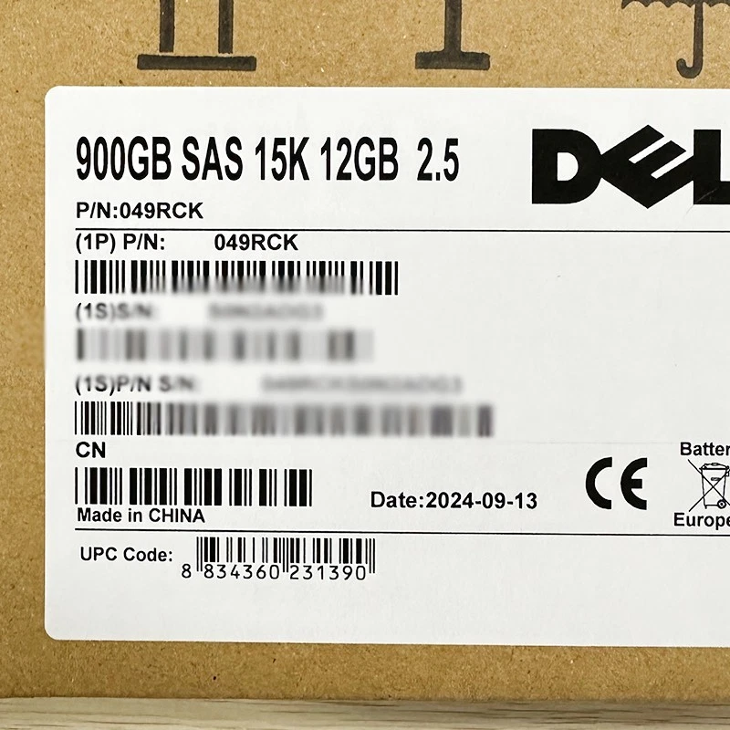 NEW Dell 049RCK 900GB 15000RPM SAS 12Gb/s 256MB 2.5-Inch Hard Drive - Image 1 of 1