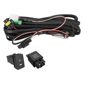H11 Fog Light Wiring Harness &LED indicator Switch& Relay for Ford Focus Nissan - Picture 1 of 6