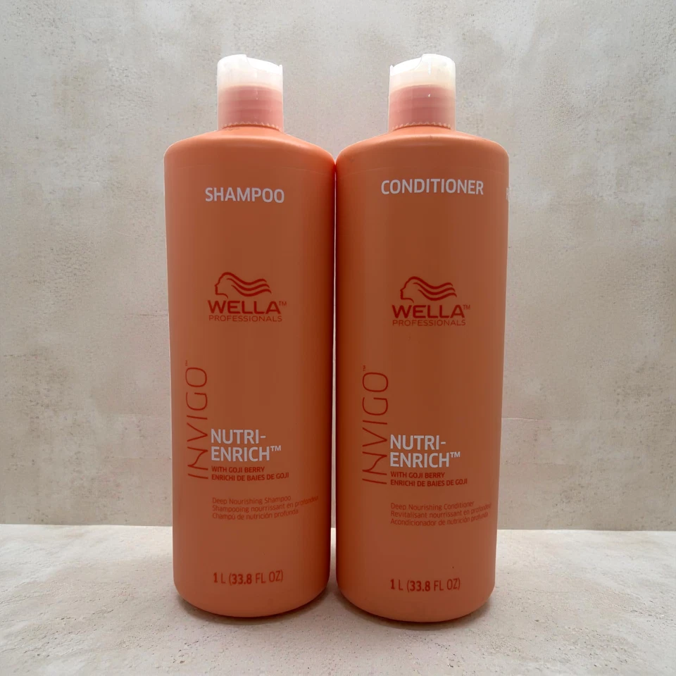 Wella Invigo Nutri‑Enrich 1 L Shampoo + Conditioner Duo – Deep Nourish Dry Hair - Image 1 of 4