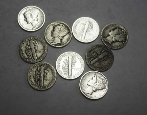 1920-p Mercury Head Dime.Average Grade of Coin You Will Receive is Photographed Cover