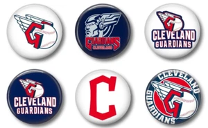 Cleveland Guardians baseball team sport pin button pinbacks, magnets, flatbacks - Picture 1 of 2