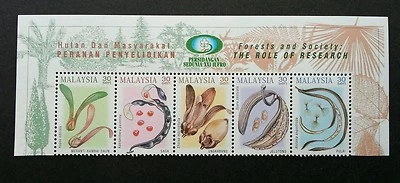 XXI IUFRO World Congress Malaysia 2000 Forest Flower Palm Tree (stamp title) MNH - Image 1 of 4