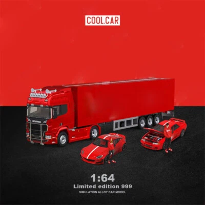 Cool Car 1:64 Scania container truck w figures / T1 KFC set Diecast Model Car - Image 1 of 2