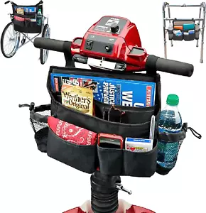 Walker, Wheelchair & Scooter Bag – 8 Pockets with Cup Holders for Mobility Aids - Picture 1 of 12