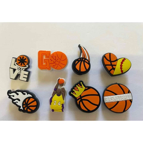 Basketball Croc Charm Lot of 8 Kobe Bryant #23 NBA Fan Cover