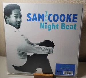Cooke Sam Night Beat (Blue Vinyl)Sealed & New w/minor sleeve damage - Picture 1 of 4
