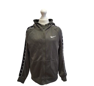 Nike Green Sports Track Jacket/Top Hooded Full Zip Boys Size M CC322 - Picture 1 of 5