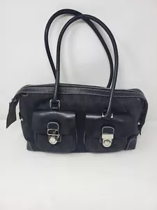 Dooney and Bourke Anniversary Double Pocket Signature Logo Satchel Handbag - Picture 1 of 18