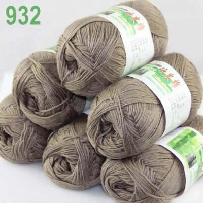 Sale New 6 Ballsx50g Super Soft Bamboo Cotton Baby Hand Knitting Crochet Yarn 32 - Image 1 of 4