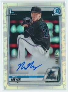 2020 Bowman Draft Max Meyer Chrome Refractor Auto /499 - CDA-MM - Picture 1 of 2