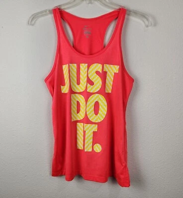 Camiseta de tirantes Nike para mujer talla mediana Coral Athletic CutvDri-Fit Active Ladies Just Do It Foto 1 de 4