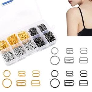 360PCS Metal Bra Strap Clips Hooks for Sewing Lingerie & Swimsuits - Picture 1 of 5