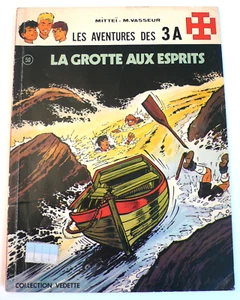 LES 3 A "LA GROTTE AUX ESPRITS" MITTEÏ JOURNAL TINTIN 1977 BON ÉTAT - Imagen 1 de 7