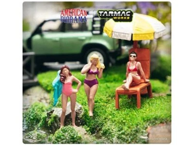 TARMAC WORKS Figuren Set 6 stk - Beach Girls - - TARMAC 1:64