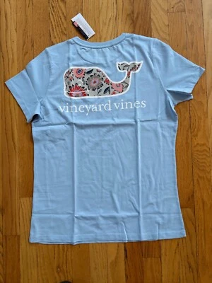 NWT Women’s Vineyard Vines Ivy League Floral Fill Pocket T-Shirt Size S, M, L - Image 1 of 4