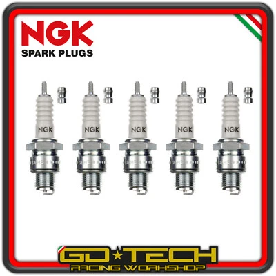 KIT 5 CANDELE NGK B6HS PIAGGIO CIAO SI 50 BRAVO BOXER GRILLO BOSS a PASSO CORTO - Immagine 1 di 4