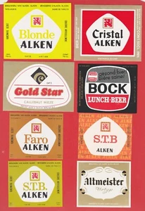 BELGIUM - A GROUP OF BEER LABELS (14) ALL SCANNED PACK N6 - Picture 1 of 2