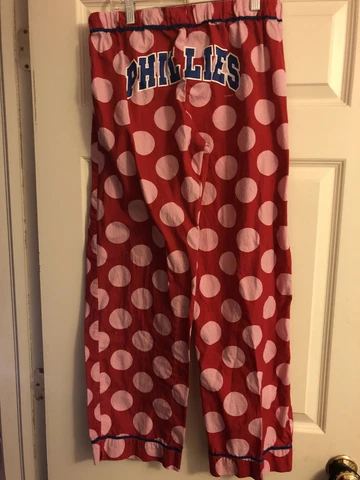 Bottom Drawers by College Concepts Polka Dot Phillies Pajama  Lounge Pants M Cover