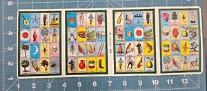 Juego de 4 carteles de lotería mexicana - Imagen 1 de 6