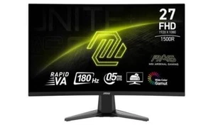 MSI MAG 27C6F 27 Inch FHD Curved Gaming Monitor - 1500R 1920 x 1080 Refurb - Picture 1 of 6