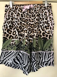 Peter Alexander M Animal/jungle Print Sleep Shorts New With Defects (holes) - Picture 1 of 7
