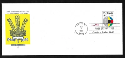 #U622 29c #10 Stamped Envelope -US Magazine Industry -House of Farnam FDC - Image 1 of 2