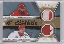 2014-15 SPx Winning Combos Gold /9 Nicklas Lidstrom Henrik Zetterberg #WC-LZ HOF