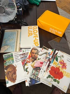 National Geographic Society Close Up USA Map Box Set Vintage - Picture 1 of 5