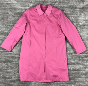 Worthington Jacke Damen groß rosa langer Mantel Fleece herausnehmbares Futter gesteppt - Bild 1 von 14