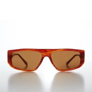Slim Rectangle Flat Top Vintage Sunglasses - Judd - Picture 1 of 3