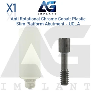 Anti Rotation Chrom Kobalt Basis Kunststoff Slim Abutment UCLA Int Hex 2.0 - Bild 1 von 3