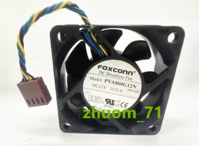 1PC foxconn PVA060G12N 12V 0.55A 6CM Chassis power supply cooling device fan - Image 1 of 3