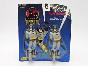 Adventures of Batman & Robin FUN HOOKS 1995 Janex Corp SIGILLATO esposizione abbigliamento - Foto 1 di 5