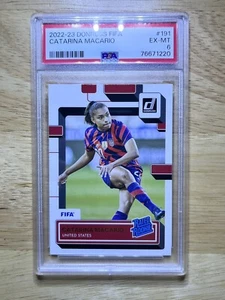 2022-23 Donruss FIFA - Catarina Macario - PSA EX-MT 6 - Rated Rookie - USWNT - Picture 1 of 2