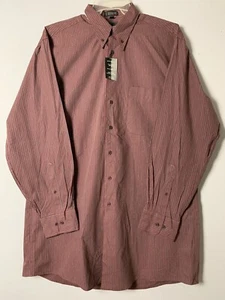 J. Ferrar Dress Shirt Mens Striped Long Sleeves 100% Cotton Big&Tall Size 16.5 - Picture 1 of 10