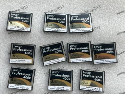10PCS  LEXAR Professional 8GB 400X CF CARD - Image 1 of 2