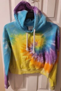 Dreamsicle Tie Dye Hoodie Girls Youth MEDIUM Pullover Tie Dyed Hoodie Sweatshirt - Picture 1 of 6