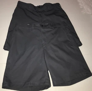 2 Mens 38 RED KAP Dark Gray Uniform Work Shorts Twill Canvas 10" Lightweight - Picture 1 of 5