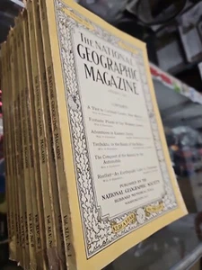 1924 NATIONAL GEOGRAPHIC MAGAZINES 12 Complete Year 1 Family Owned 100 Years Old - Imagen 1 de 16