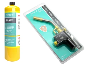 Map Gas Soldering Brazing Plumbers 400g with Trigger Start Welding Torch Kit - Picture 1 of 6