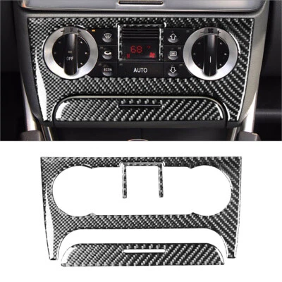 3Pcs Carbon Fiber Interior Climate Control Cover Trim For Audi TT 8N 2001-2006 - Image 1 of 4