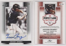 2019 Leaf Perfect Game National Showcase Black /50 Jackson Grabsky #BA-JG1 Auto