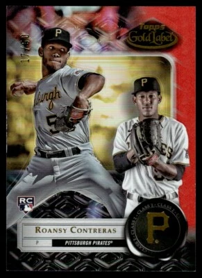 2022 Topps Gold Label Class Roansy Contreras Rookie /50 Pittsburgh Pirates #41 - Image 1 of 2